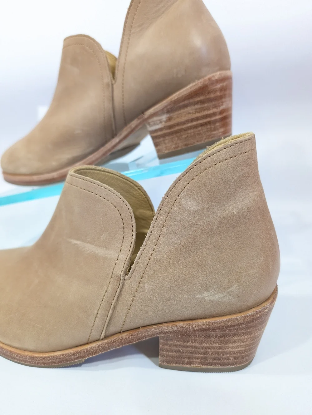 Nisolo Mia Everyday Ankle Boots sz 8 Women Leather Bootie pull on Block heel